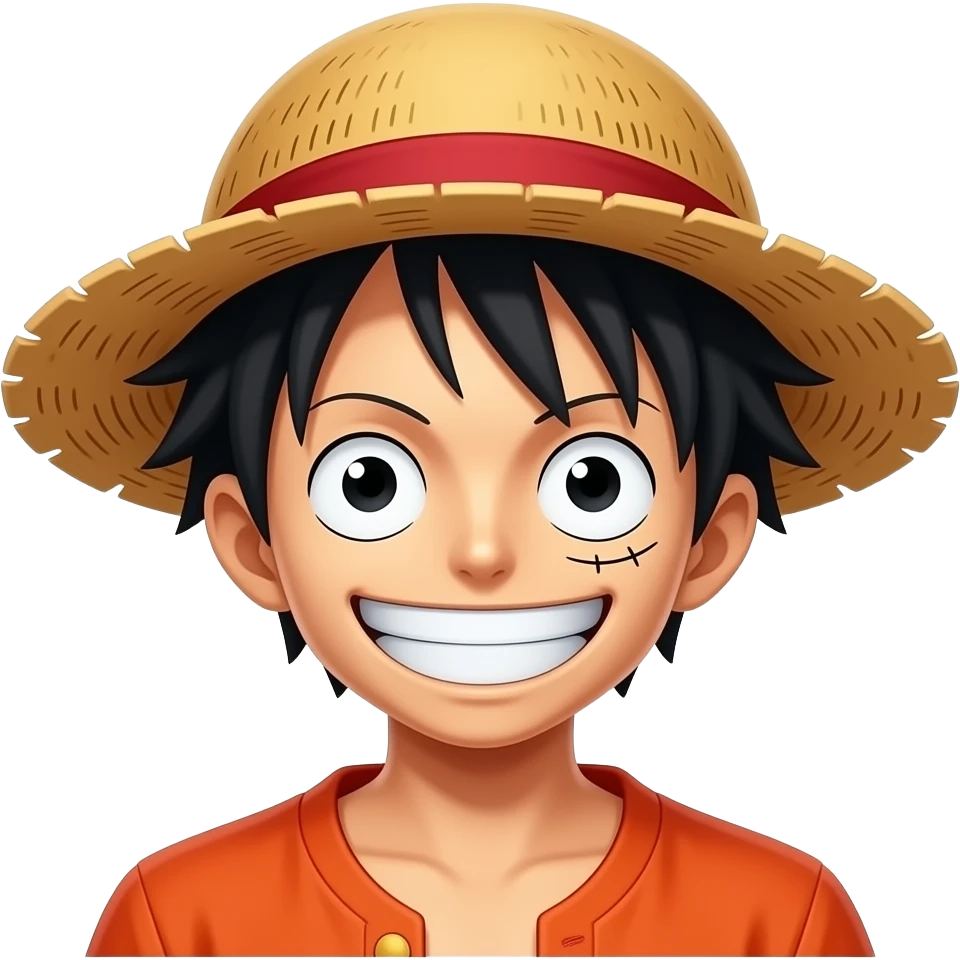 Create strawhat monkey d luffy emoji emoji