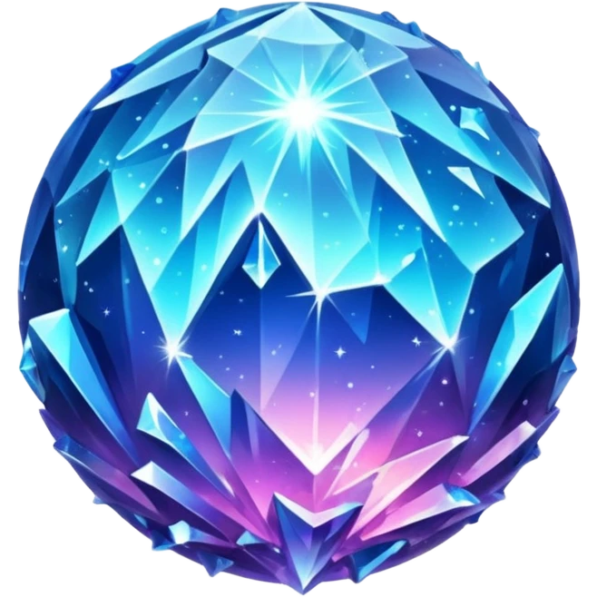 Crystal Planet – surface covered in glowing crystals emoji