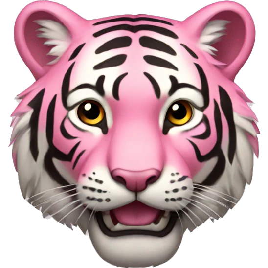 Pink tiger emoji