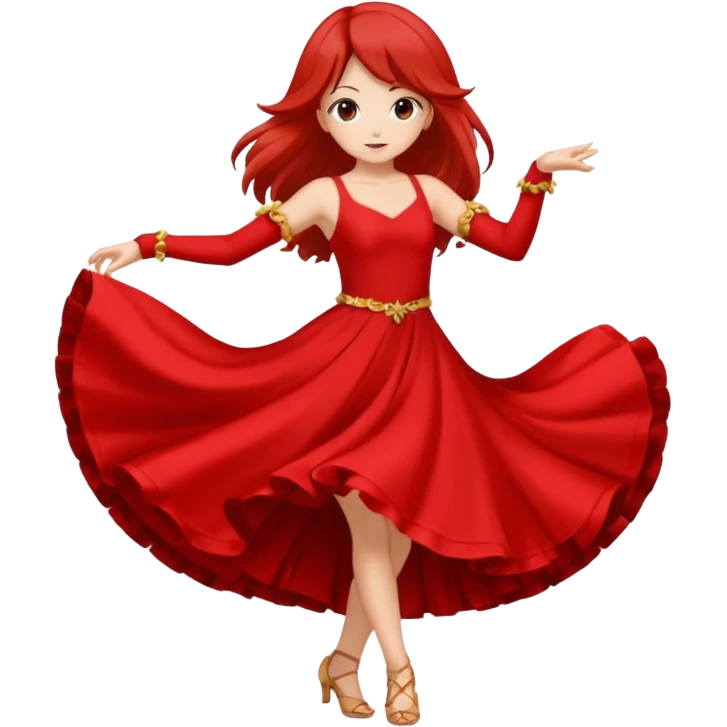 Una chica de anime bailando  emoji