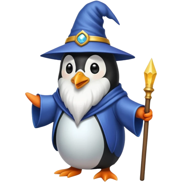 penguin wizard emoji