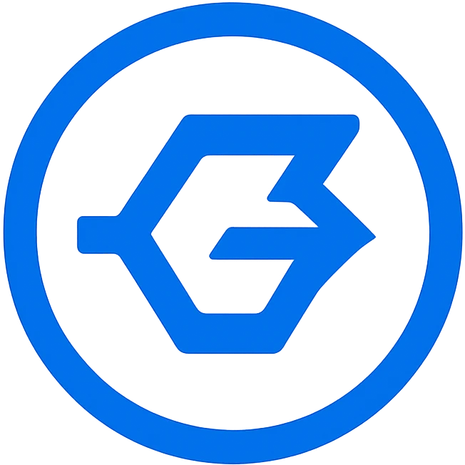 Create a ShyftLabs logo in a modern, clean, tech-inspired style with a blue and white color palette, no text. The style should match the reference image's aesthetic. emoji