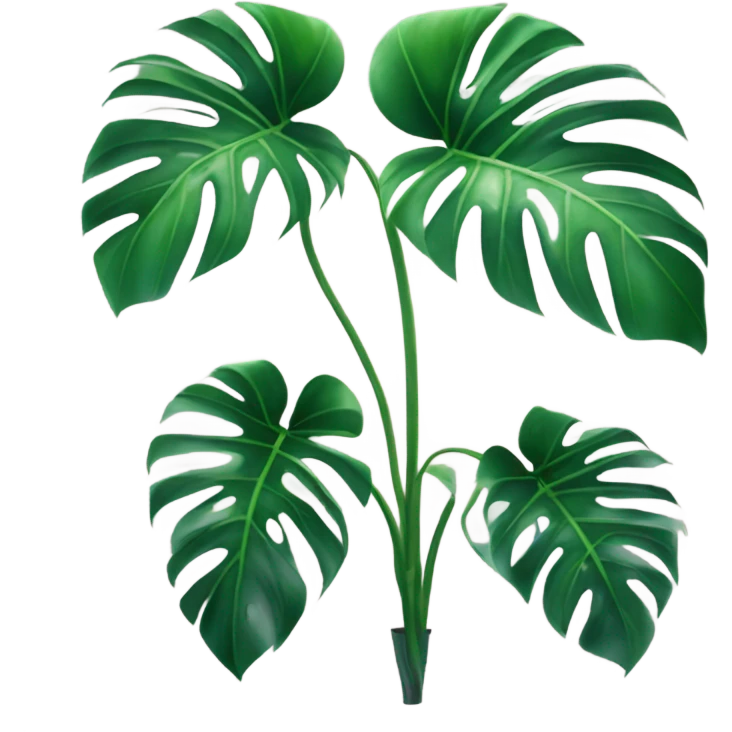Monstera plant emoji