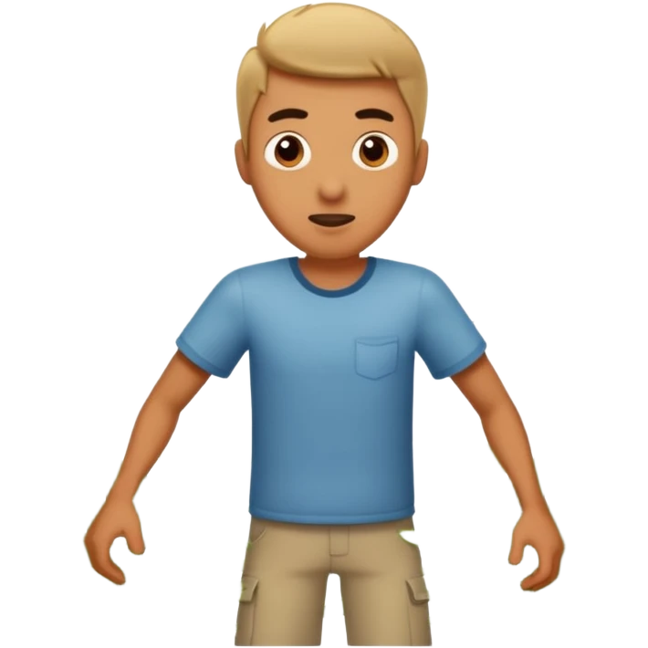 Flock of mosquitos chasing a guy emoji