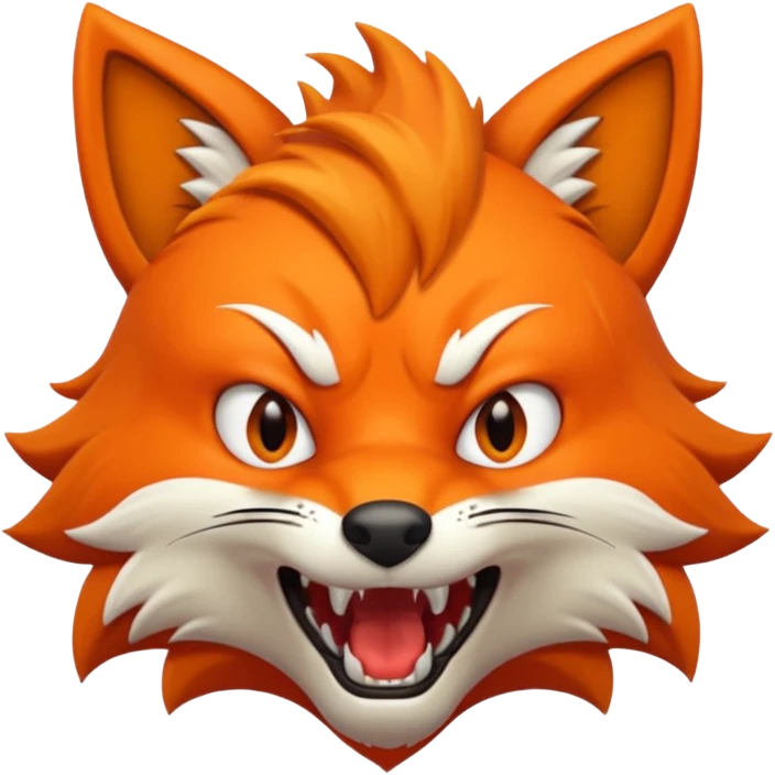 mad fox emoji