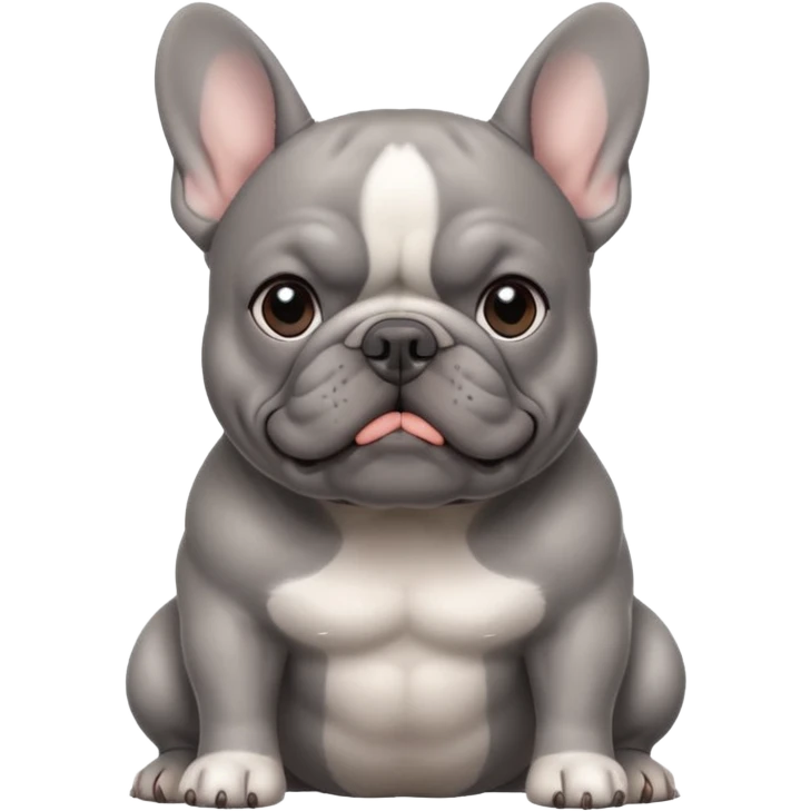 Grey Frenchie  emoji