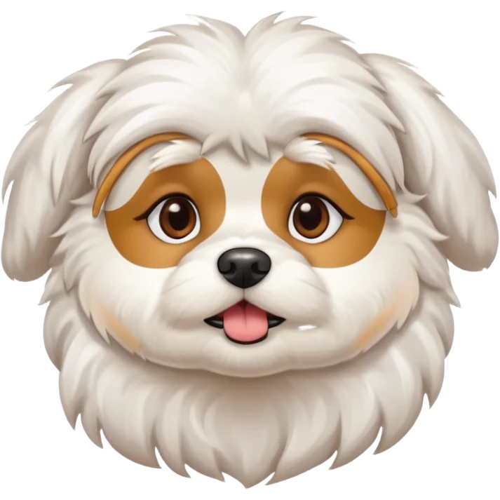 Cute dog Maltese emoji