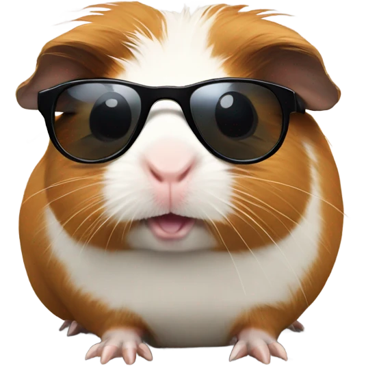 Guinea pig with sunglasses emoji