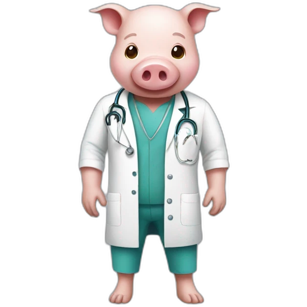 pig doctor emoji