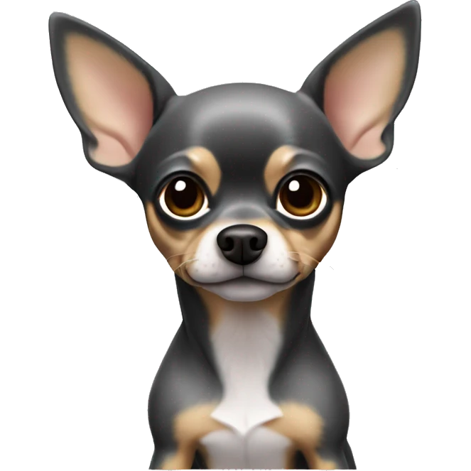 Pincher chihuahua dog gray emoji