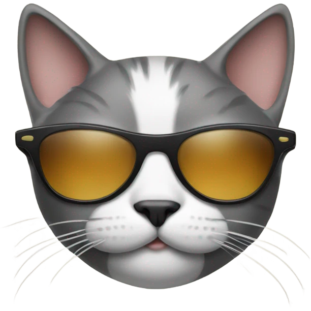 Cat with sunglasses emoji