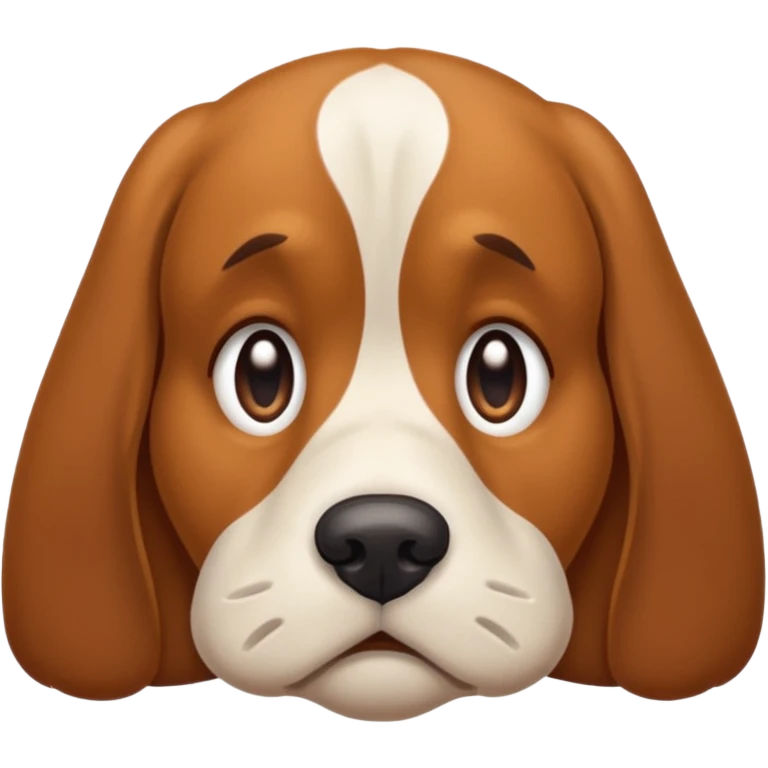 Sad dog face  emoji