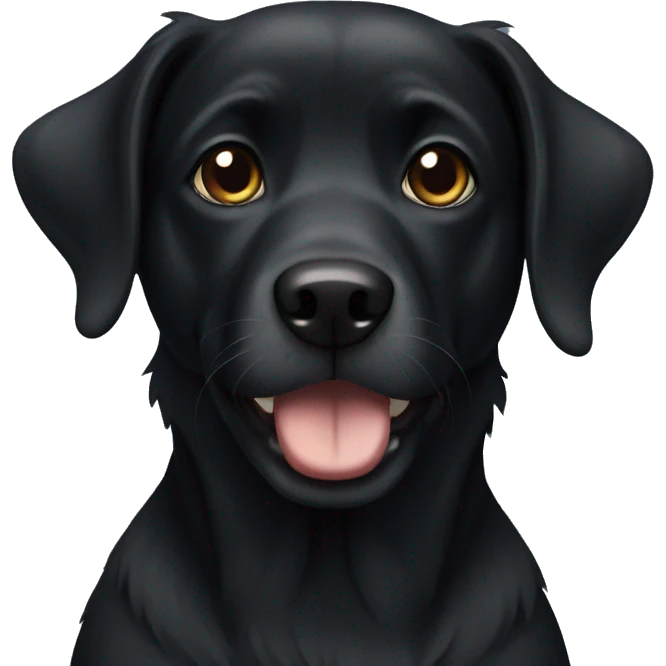 black dog emoji
