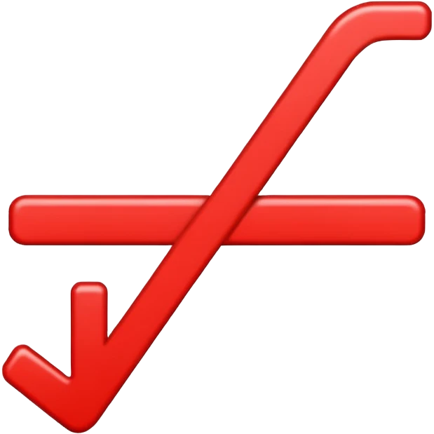 Red line painting emoji