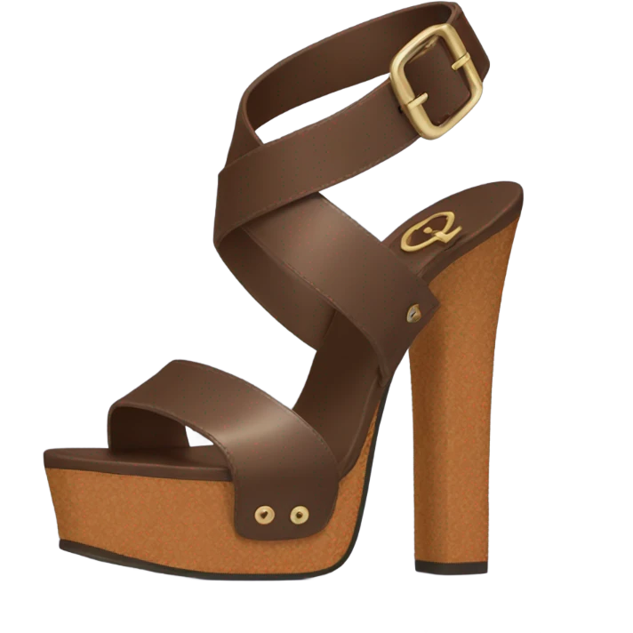 Platform Gucci sandals brown  emoji