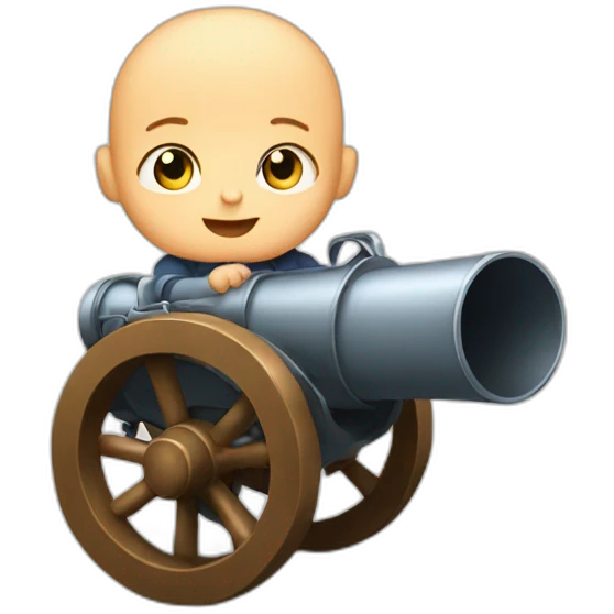 baby shot out of a cannon emoji