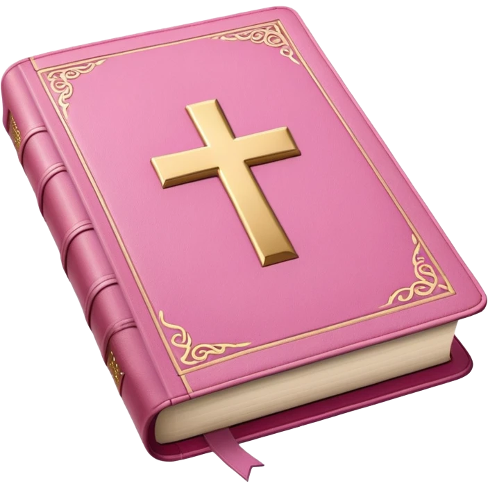 Pink bible emoji