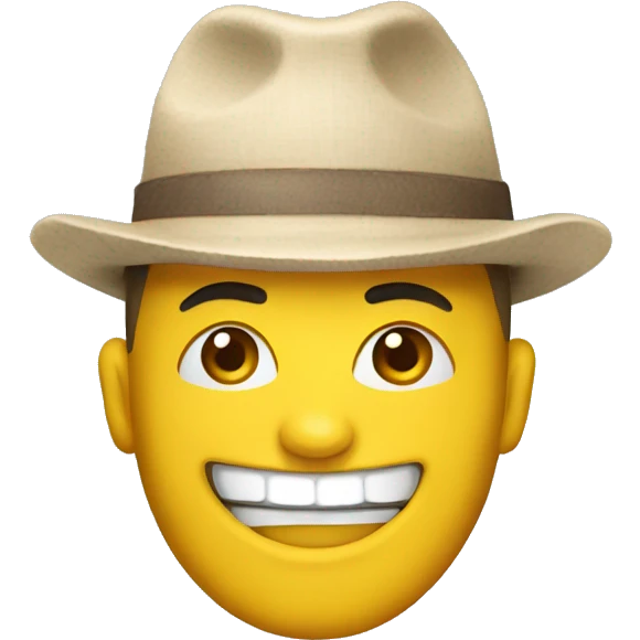 Happy with Colombian Cap emoji