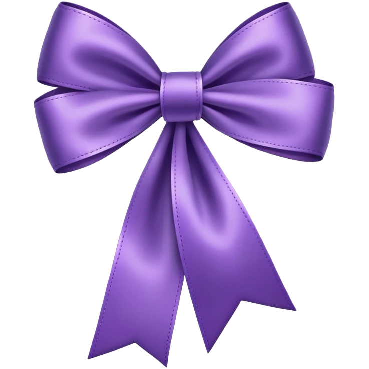 Purple bow  emoji