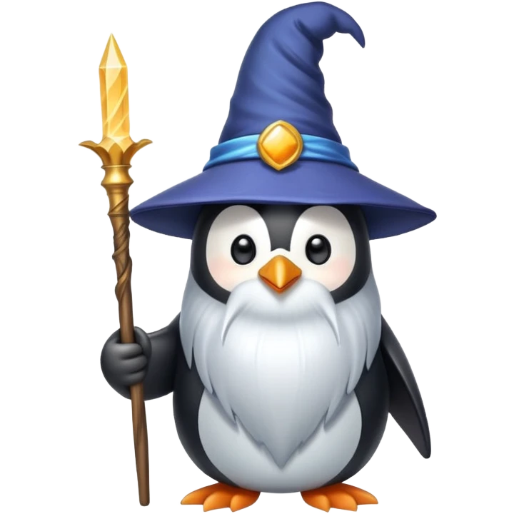 penguin wizard emoji
