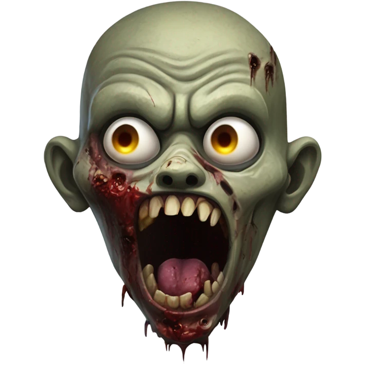 Creepy zombie  emoji