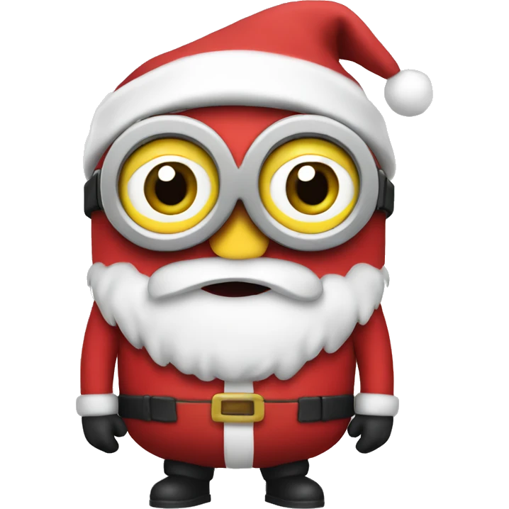 minion dressed as santa  emoji