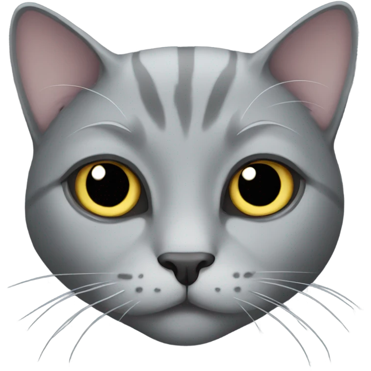 Gray cat emoji