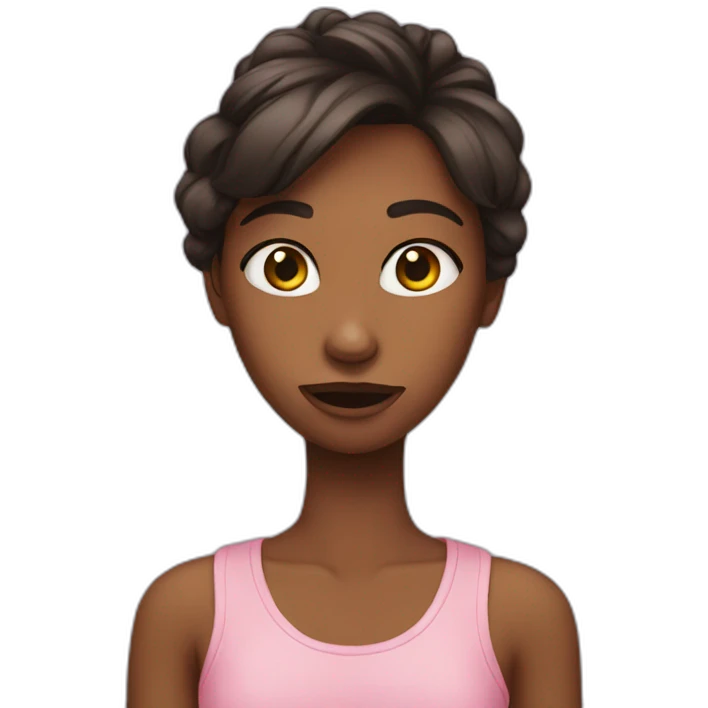 Awkward girl  emoji