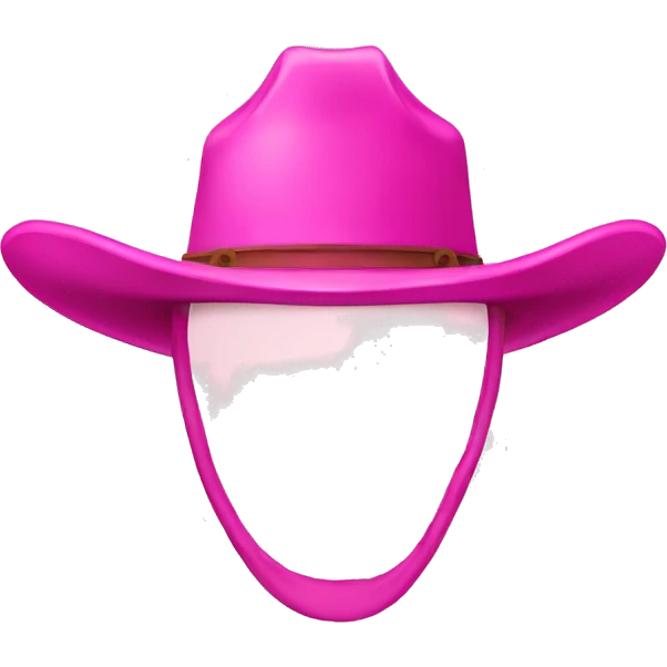Pink cowboy hat  emoji