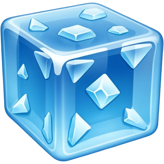 blue ice cube  emoji