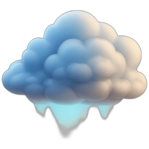 Nuage bleu emoji