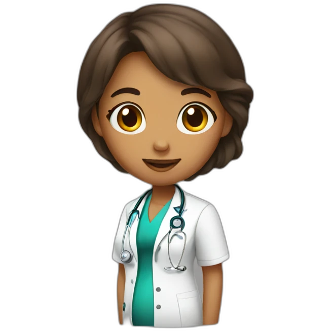 Doctor she pregnant baby side emoji