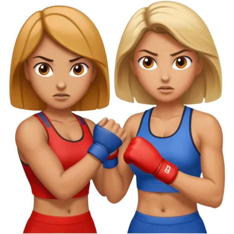two women sparring emoji