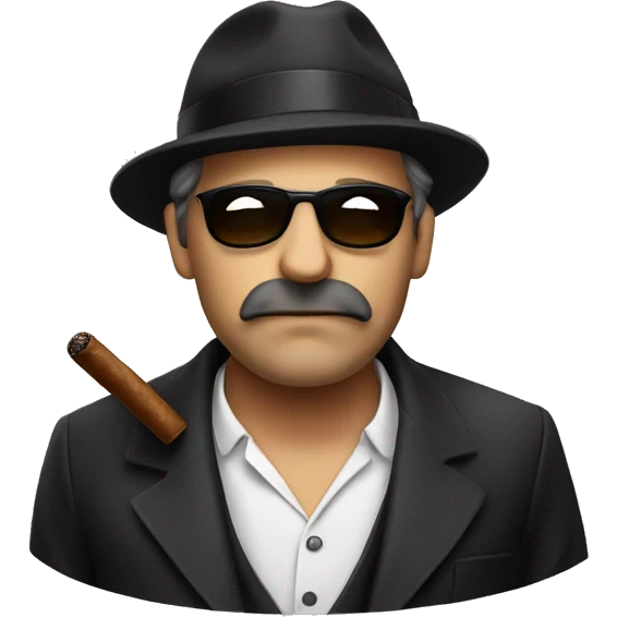 Italiano Mafiozi with cigar emoji