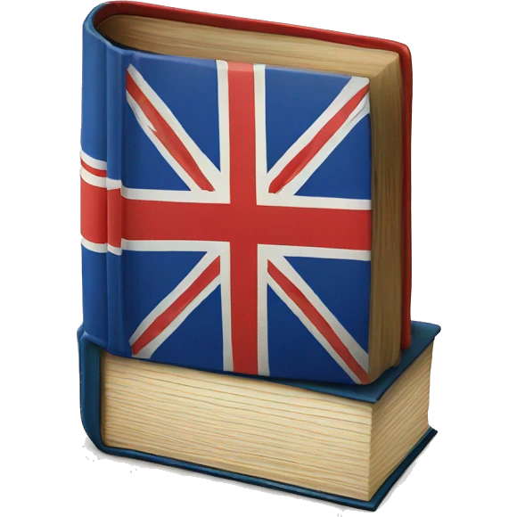 book with English flag emoji