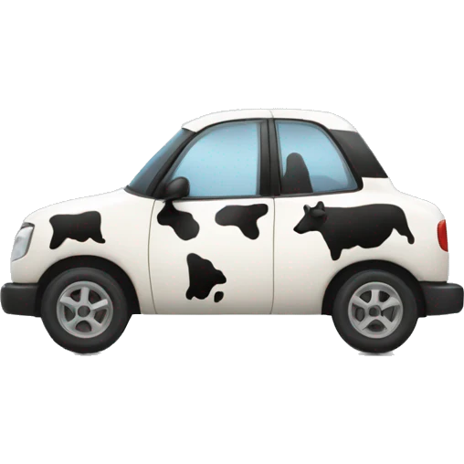 Cow drive car  emoji