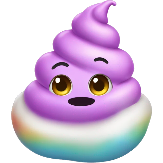 Unicorn poop emoji