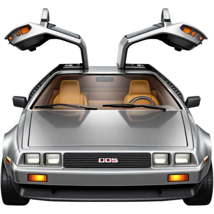 DeLorean time machine car emoji