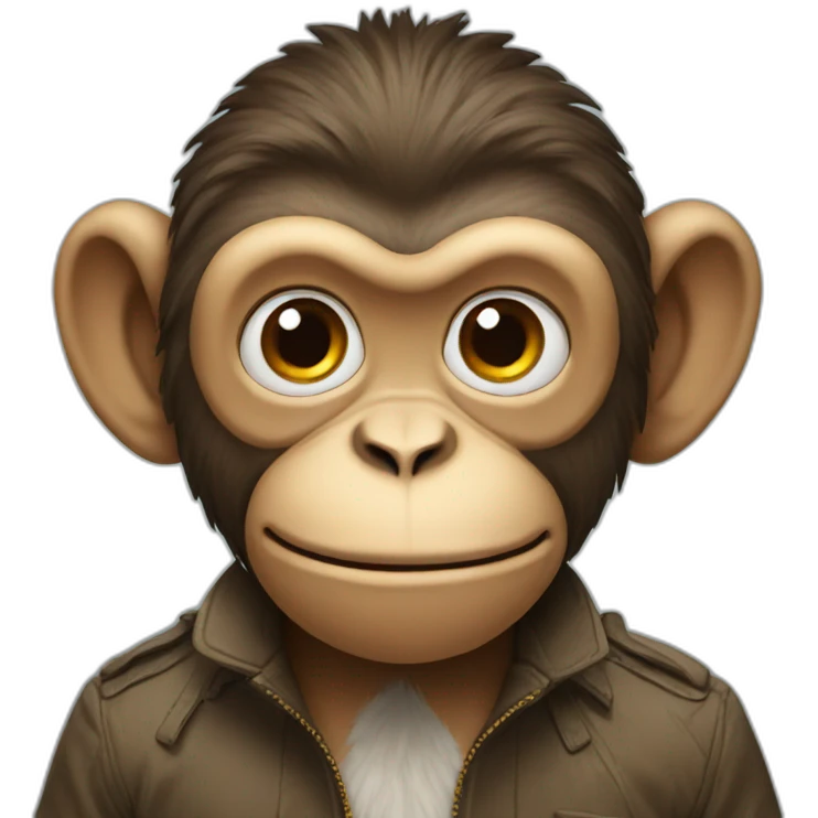 British monkey emoji