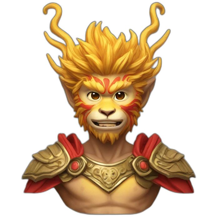 hyperrealistic sun wukong emoji