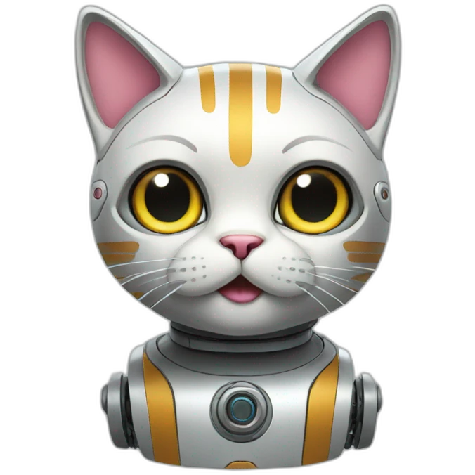 Cat robot emoji