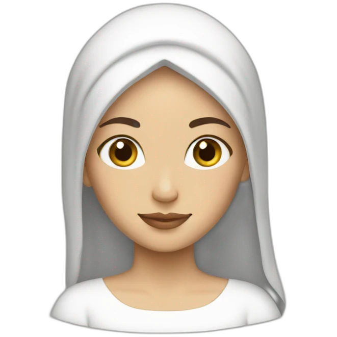 white muslim princess emoji