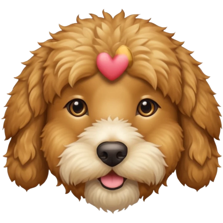 goldendoodle face emoji