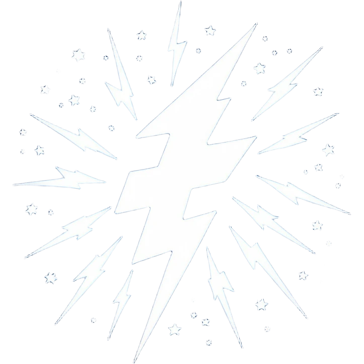 lightning bolt in the nights sky  emoji