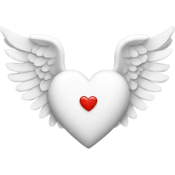 A heart with angel wings emoji