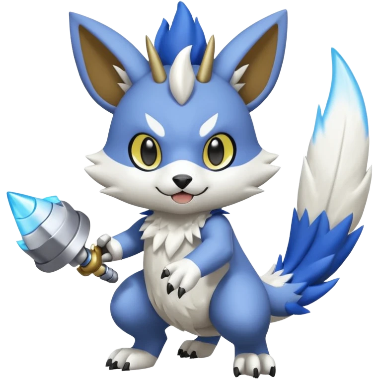 Gatomon-Pteromon-Electrike-Skiddo-fusion emoji