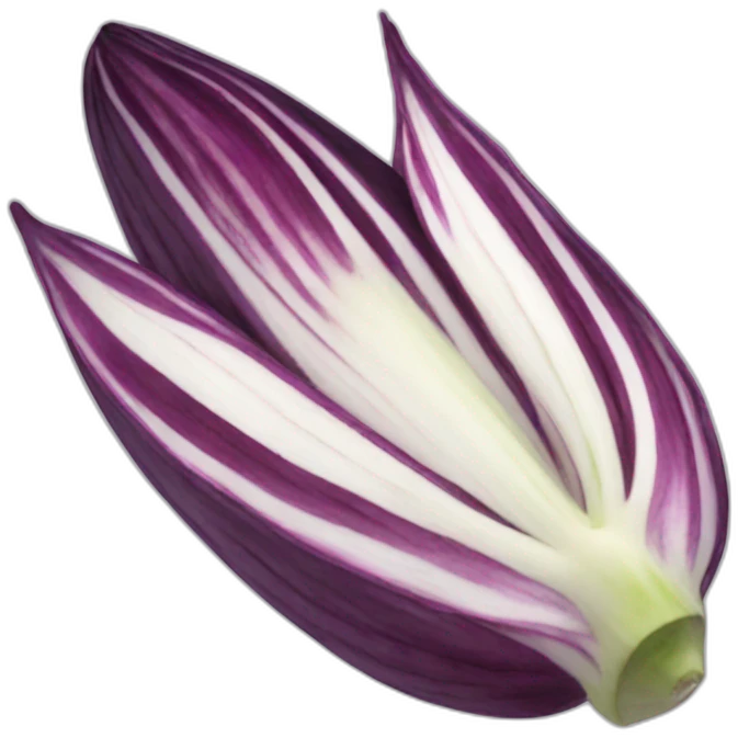 a purple endive emoji