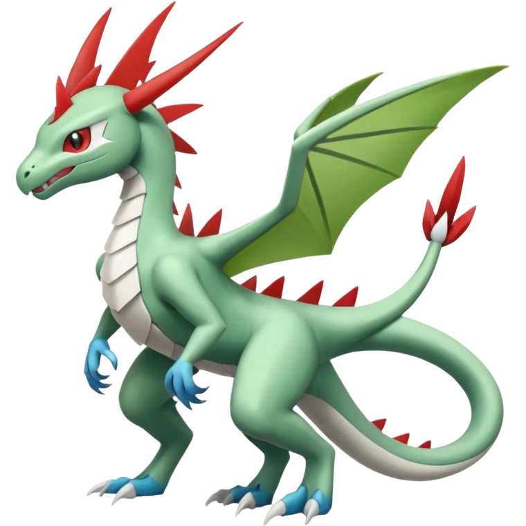 Scyther-Flygon-Salamence-Silvally-Kyurem-fusion, full body emoji