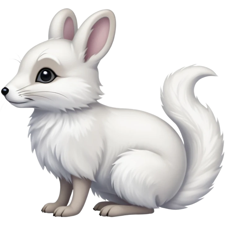 Ermine-Snowshoe-Hare-Arctic-Fox-fusion-hybrid emoji