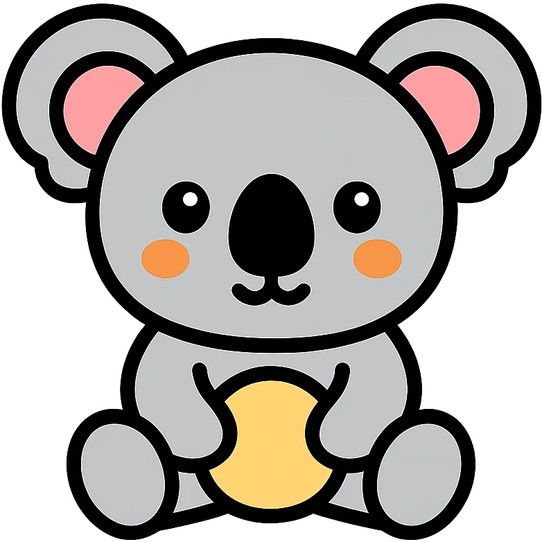 cute koala emoji